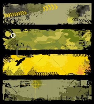 Grunge Military banners