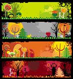 Autumn banners