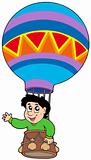 Boy in balloon
