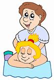 Cartoon massage