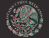 Mexican flag seal icon