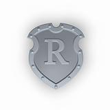 shield with letter R