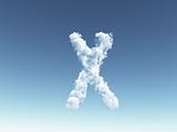 cloudy letter X