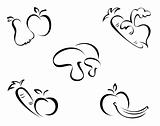 Vegetables symbols
