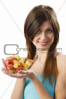 showing fruit salad