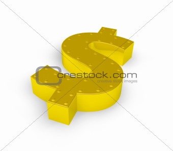 golden dollar symbol