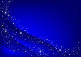 Blue background with stars