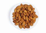 Almonds, isolated