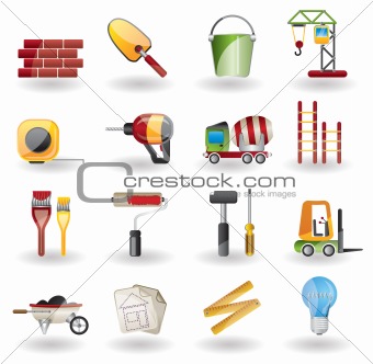 Construction and Building Vector Icon Se