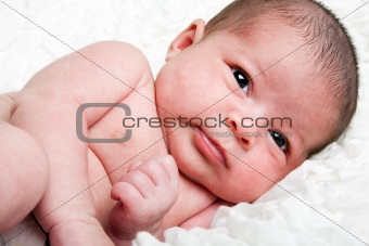 Cute infant closeup
