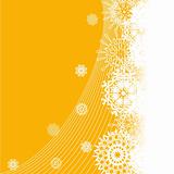 vector illustration of winter background with the snowflakes