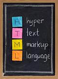 hyper text markup language - html