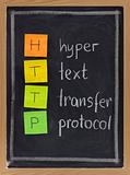 hyper text transfer protocol  - http
