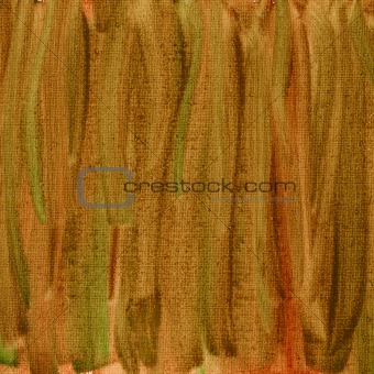 green brown red watercolor abstract with canvas texture