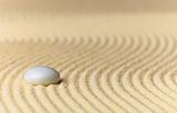 Sandy yellow background and glass stone - abstract composition