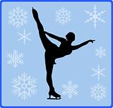 winter game button figure skating