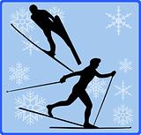 winter game button nordic combined