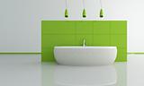 green contemporary bathroom