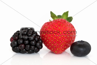 Blackberry, Strawberry and Blueberry Fruit