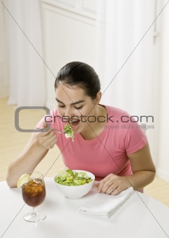 Young Woman Eating