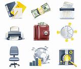 Vector business and office icons. Part 4