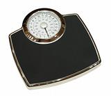 Bathroom scales isolated