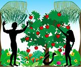 Adam & Eve Silhouettes