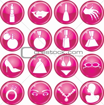 Beauty Button Icons