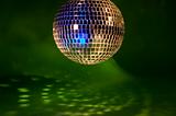 Disco ball with lights