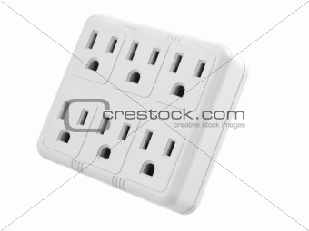 socket-outlet isolated on white background