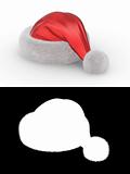 Santa's hat series (isolated hat with alpha channel for fur element)