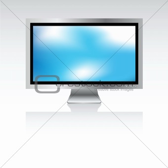 Plasma screen with background