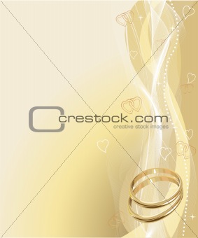 Beautiful Wedding rings Background