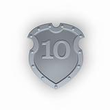 emblem with number 10