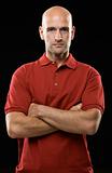 Young Man with Red Shirt