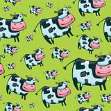 Cute friendly cow pattern.