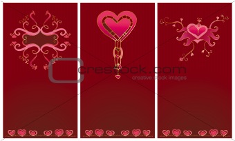 The Valentine's day grunge backgrounds