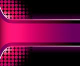 Beautiful 3D pink stripe with halftone background