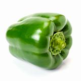 Green  pepper isolated on white