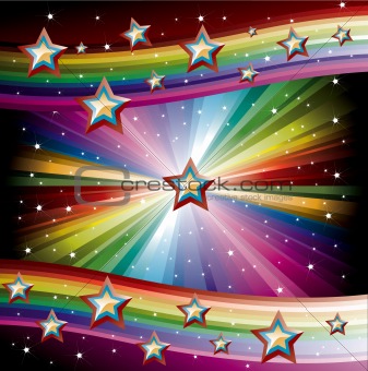 Rainbow Music Background