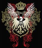 heraldic eagle emblem