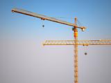 construction metal crane background