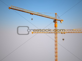 construction metal crane background