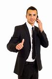 businessman showing thumb up