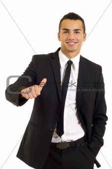 businessman with thumbs up