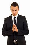 businessman praying