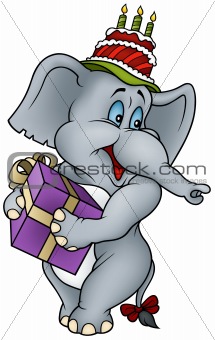 Elephant and Gift
