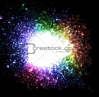 Drops Explosion Background with rainbow Colours
