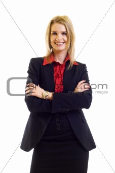 Beautiful businesswoman smiling