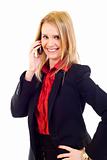 young business woman calling by cellular phone